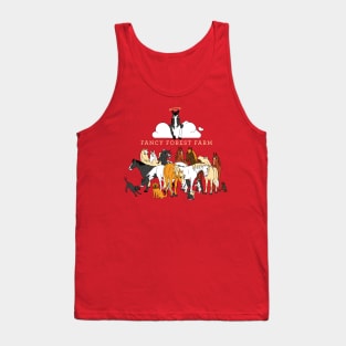 Fancy Forest Farm • Family Portrait 2023 • White Text Tank Top